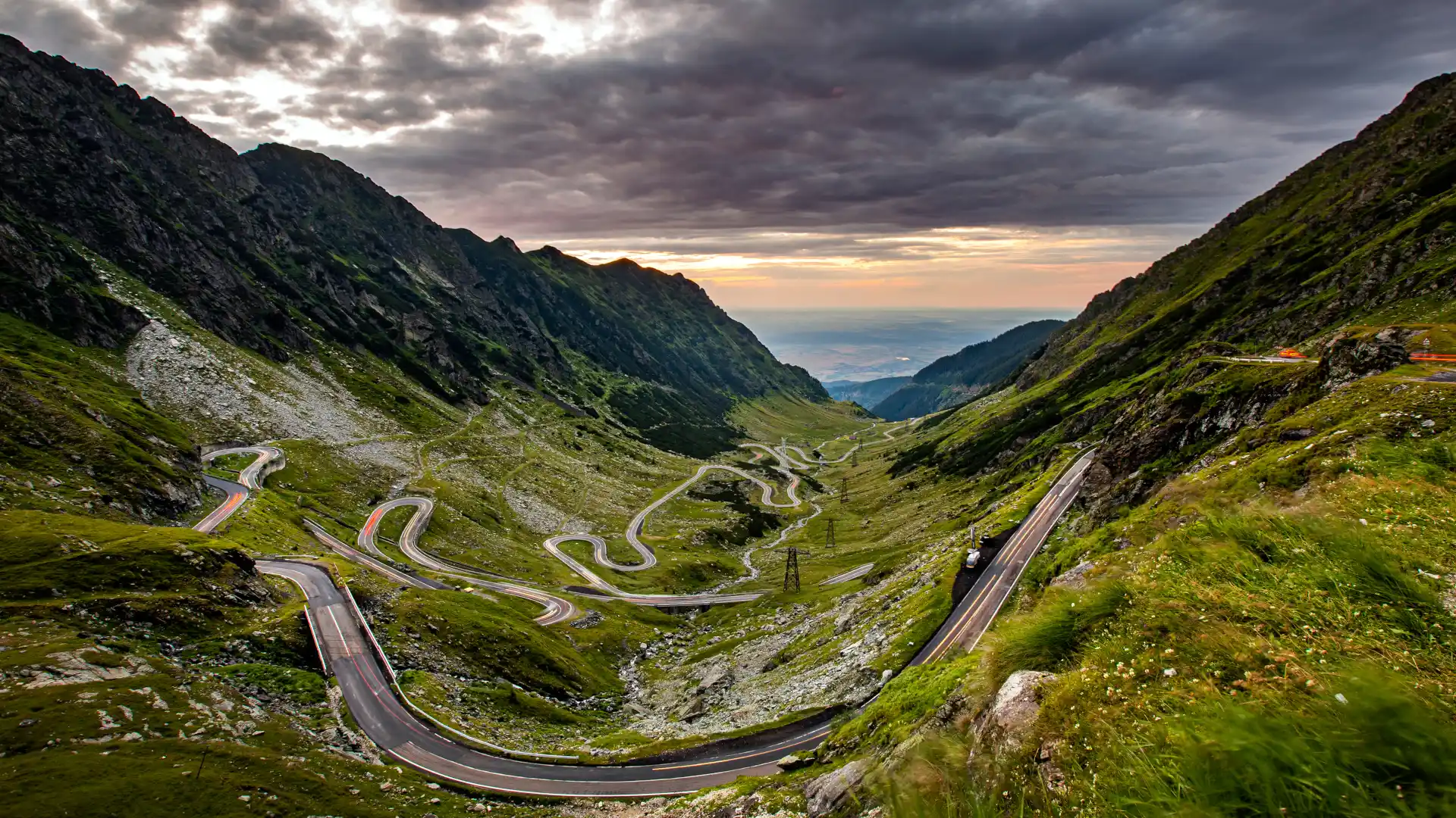 La route Transfăgărășan en Roumanie