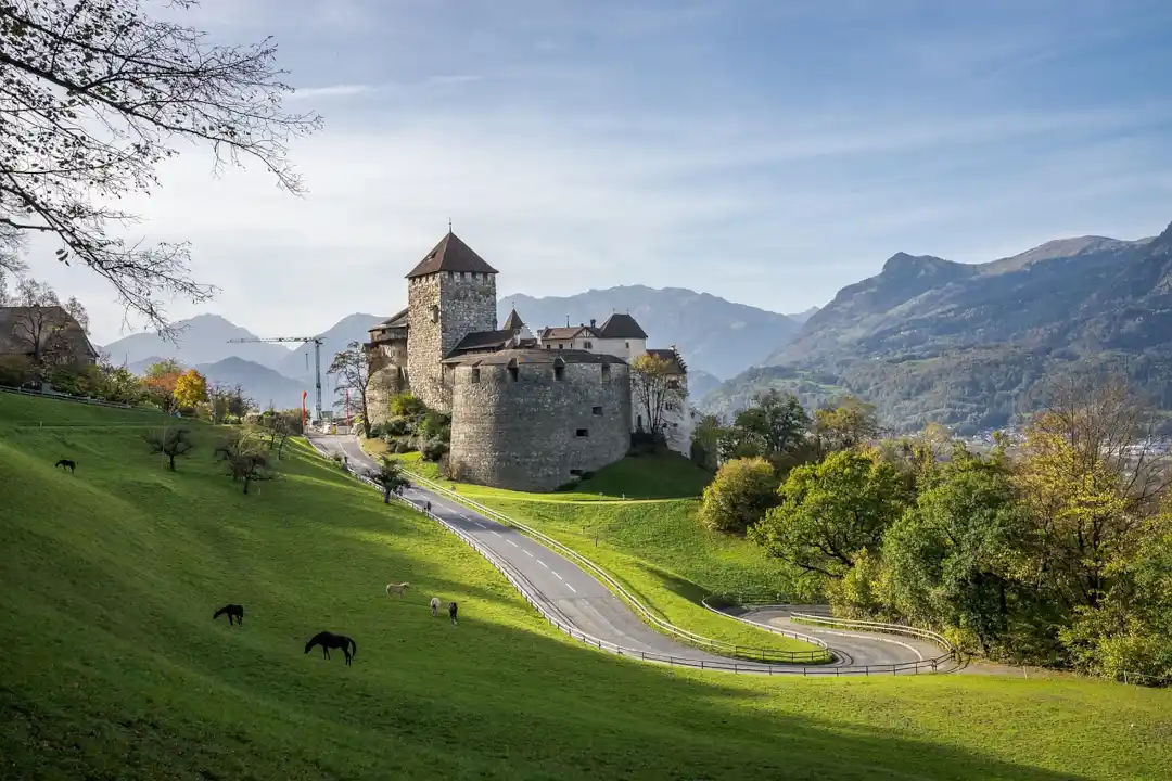 le chateau de vaduz au Liechtnestein
