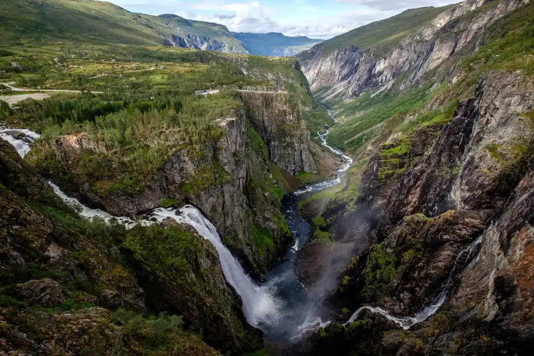 Cascade de Vorigfossen en Norvège